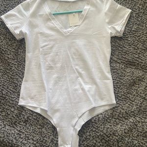 V neck bodysuit
